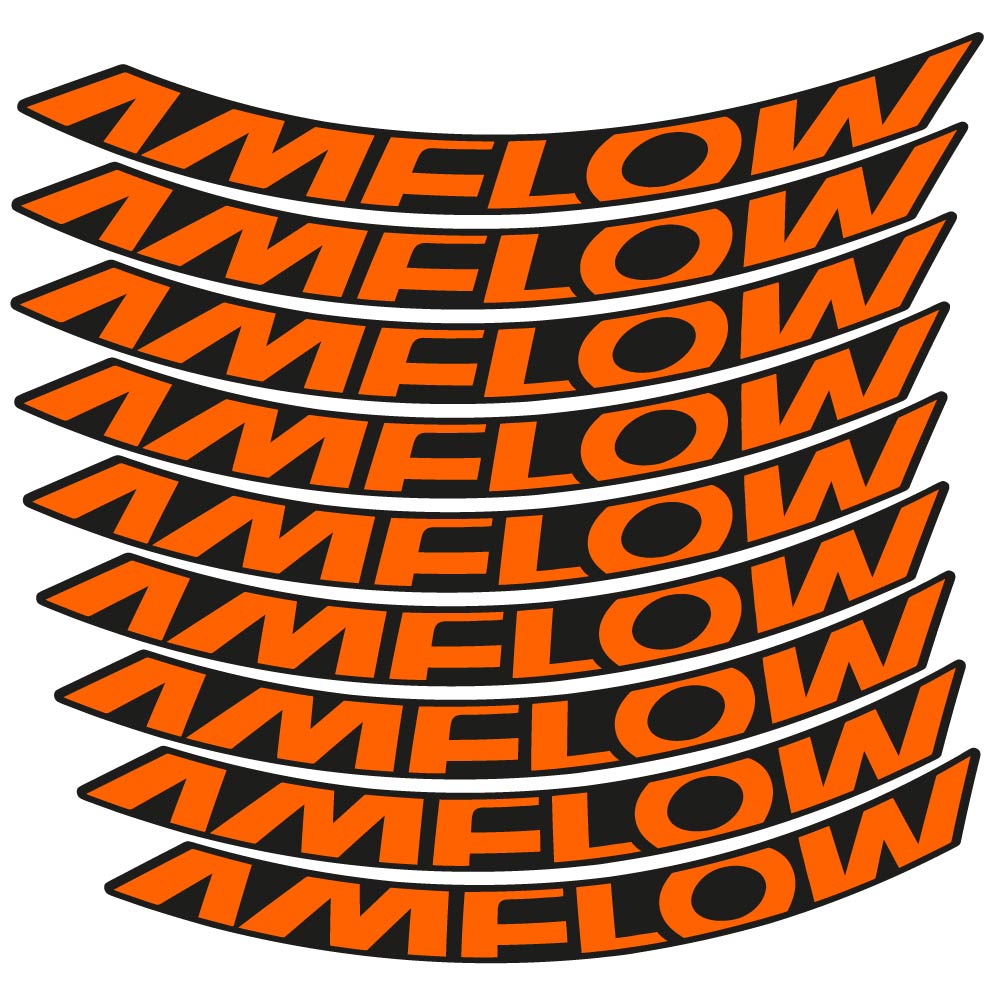 Stickers Amflow 2024 compatibles - Autocollants roue vélo VTT