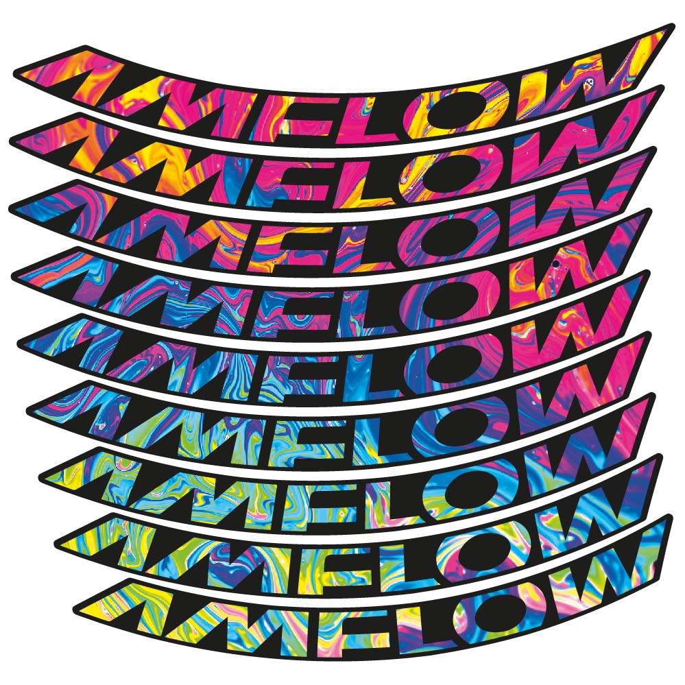 Stickers Amflow 2024 compatibles Autocollants roues VTT 29"