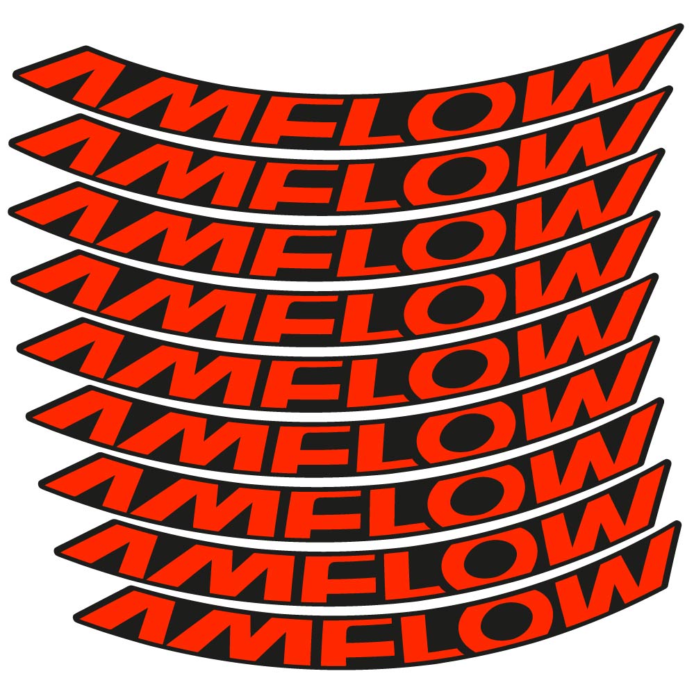 Stickers Amflow 2024 compatibles - Autocollants roue vélo VTT