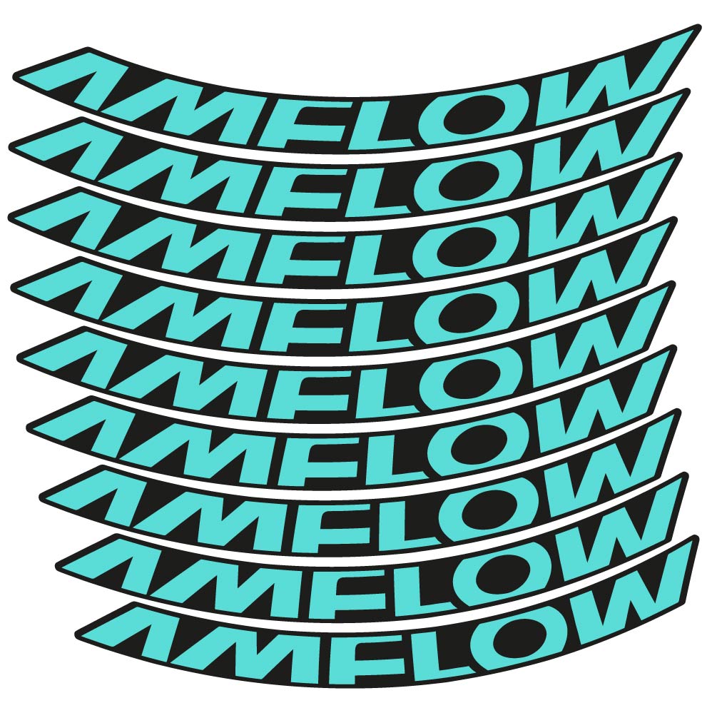 Stickers Amflow 2024 compatibles Autocollants roues VTT 29"
