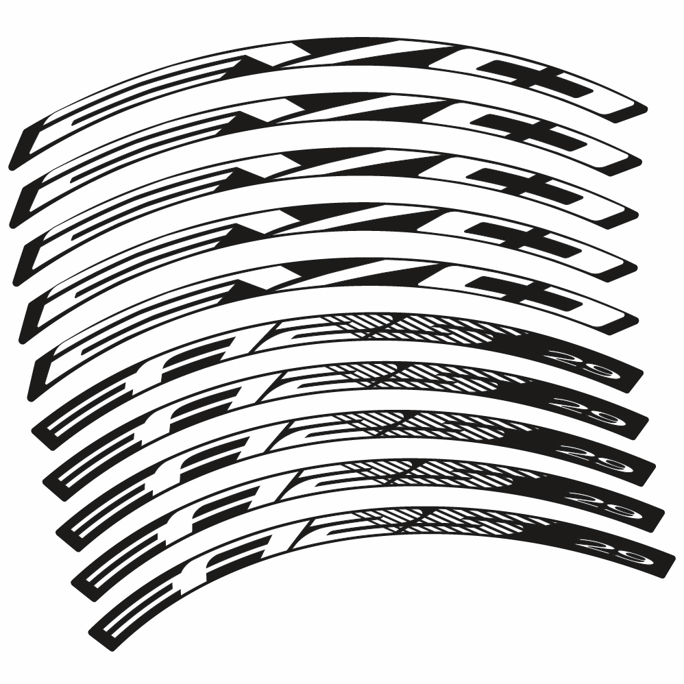 Stickers BH Evo A25 compatibles Autocollants roues VTT 29"