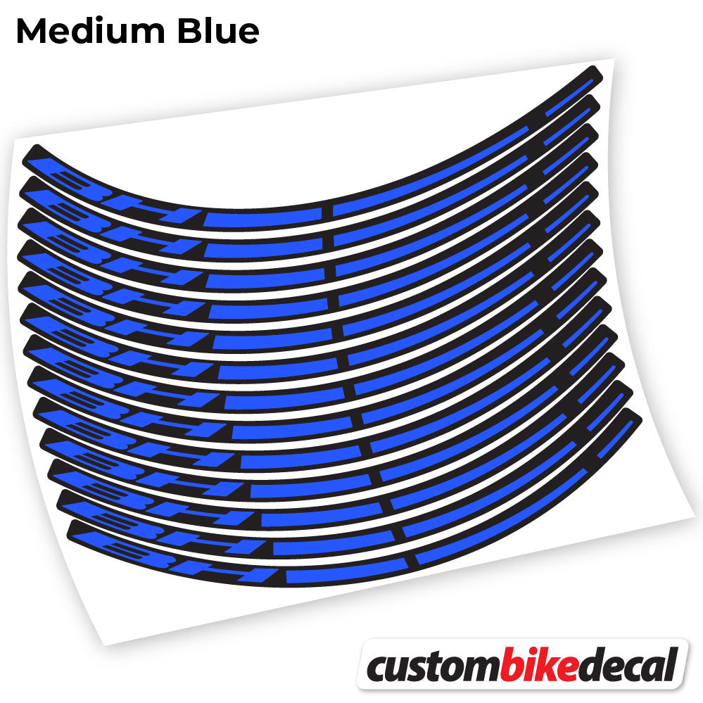 Medium Blue decal for BH MTB wheel – bike sticker vinyl