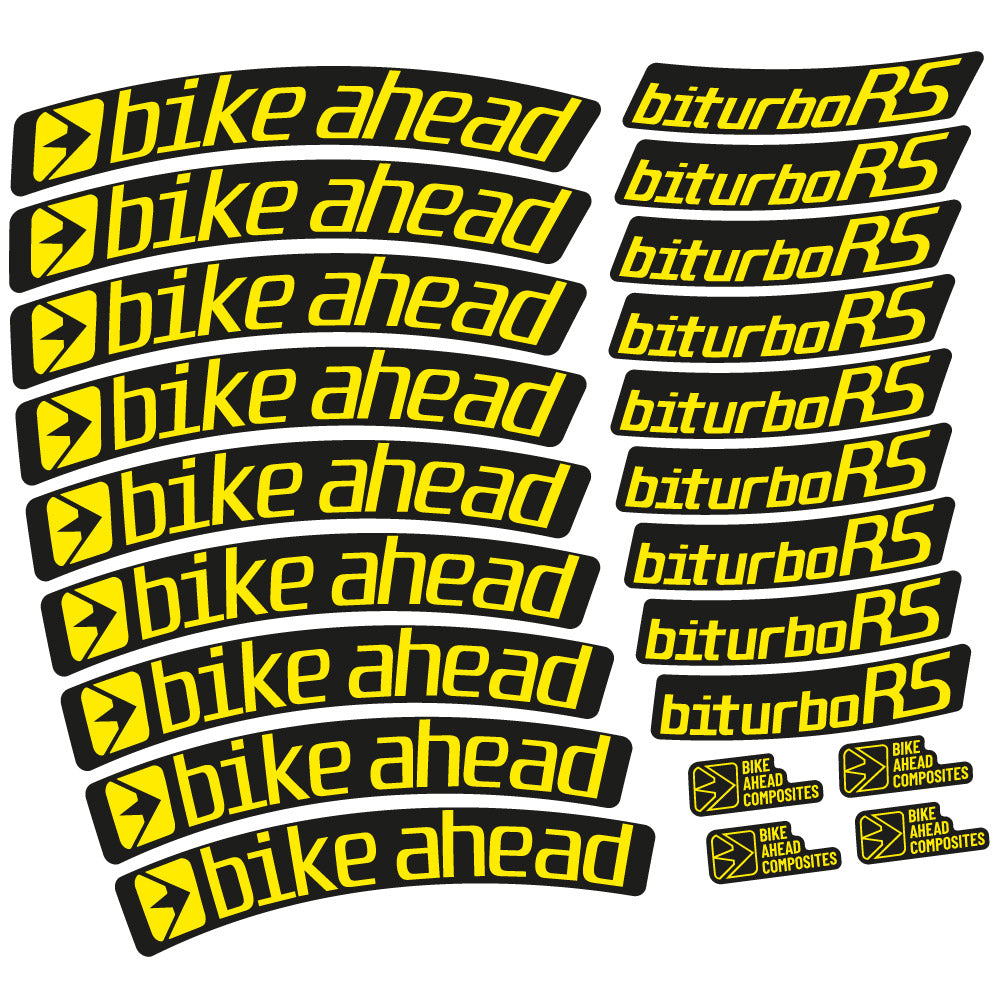 Stickers Ahead Biturbo RS 2017 compatibles Autocollants roues VTT 29"