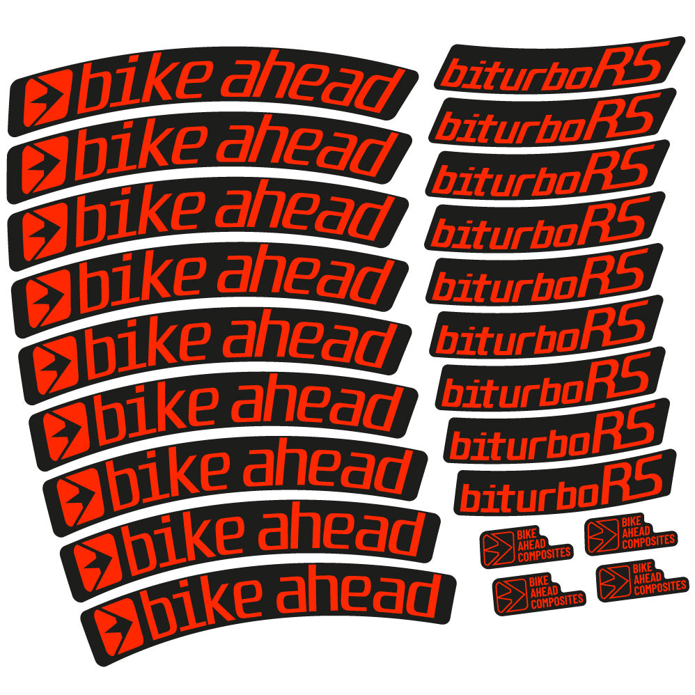Stickers Ahead Biturbo RS 2017 compatibles Autocollants roues VTT 29"