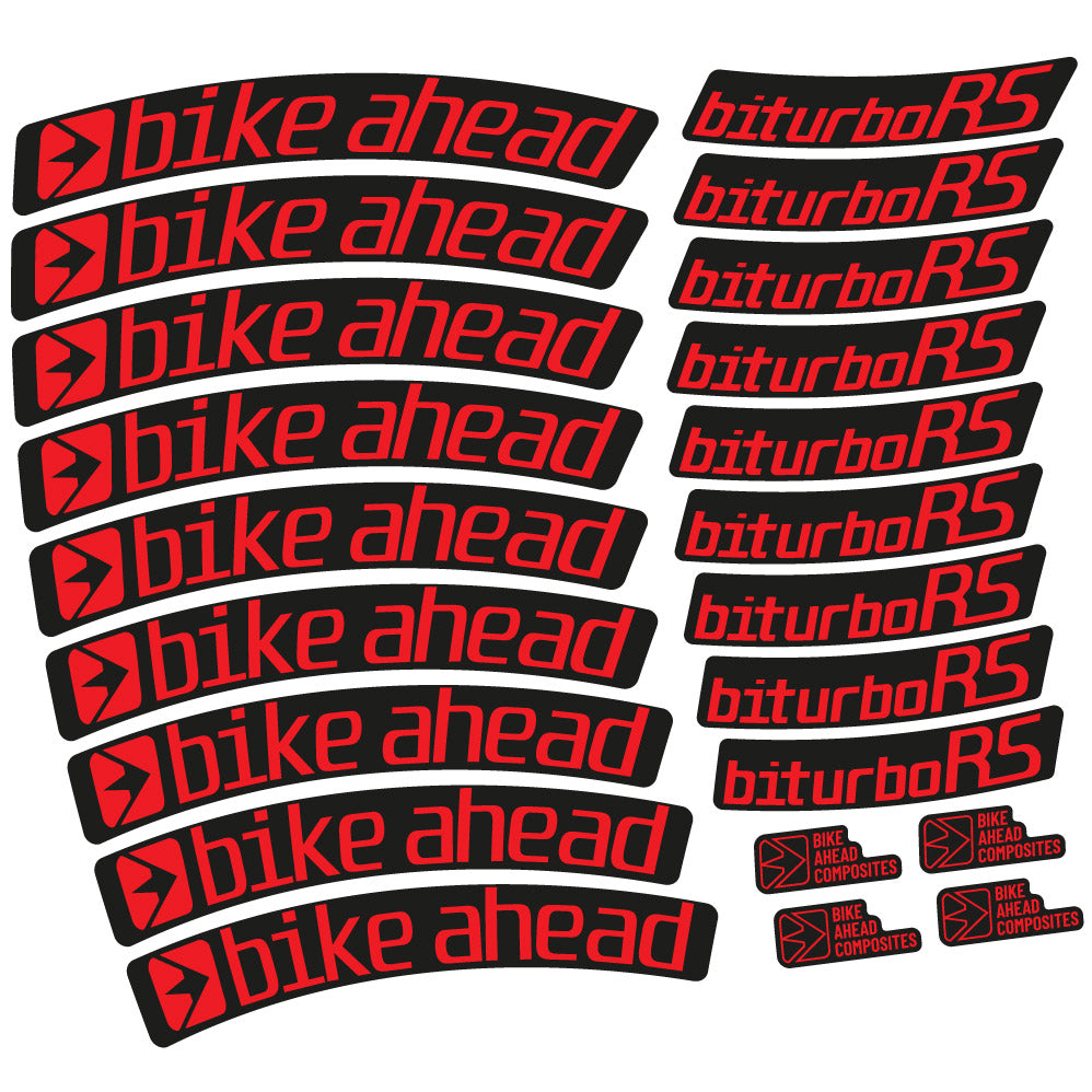 Stickers Ahead Biturbo RS 2017 compatibles Autocollants roues VTT 29"