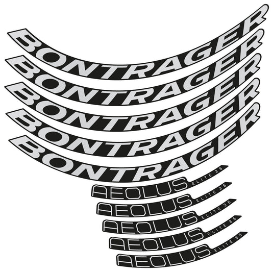Stickers Bontrager Aeolus Elite 35 Ver2 compatibles - Autocollants roue vélo route