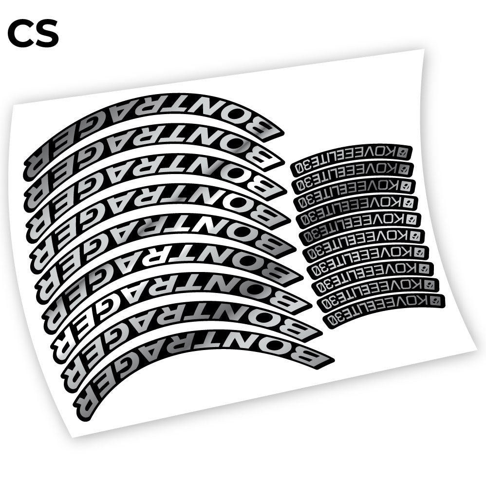 Stickers Bontrager Kovee Elite 30 compatibles Autocollants roues