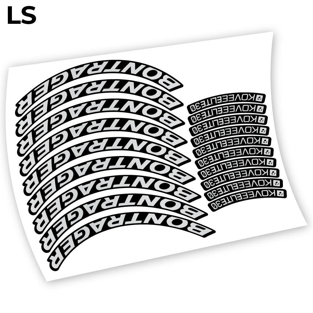 Stickers Bontrager Kovee Elite 30 compatibles Autocollants roues