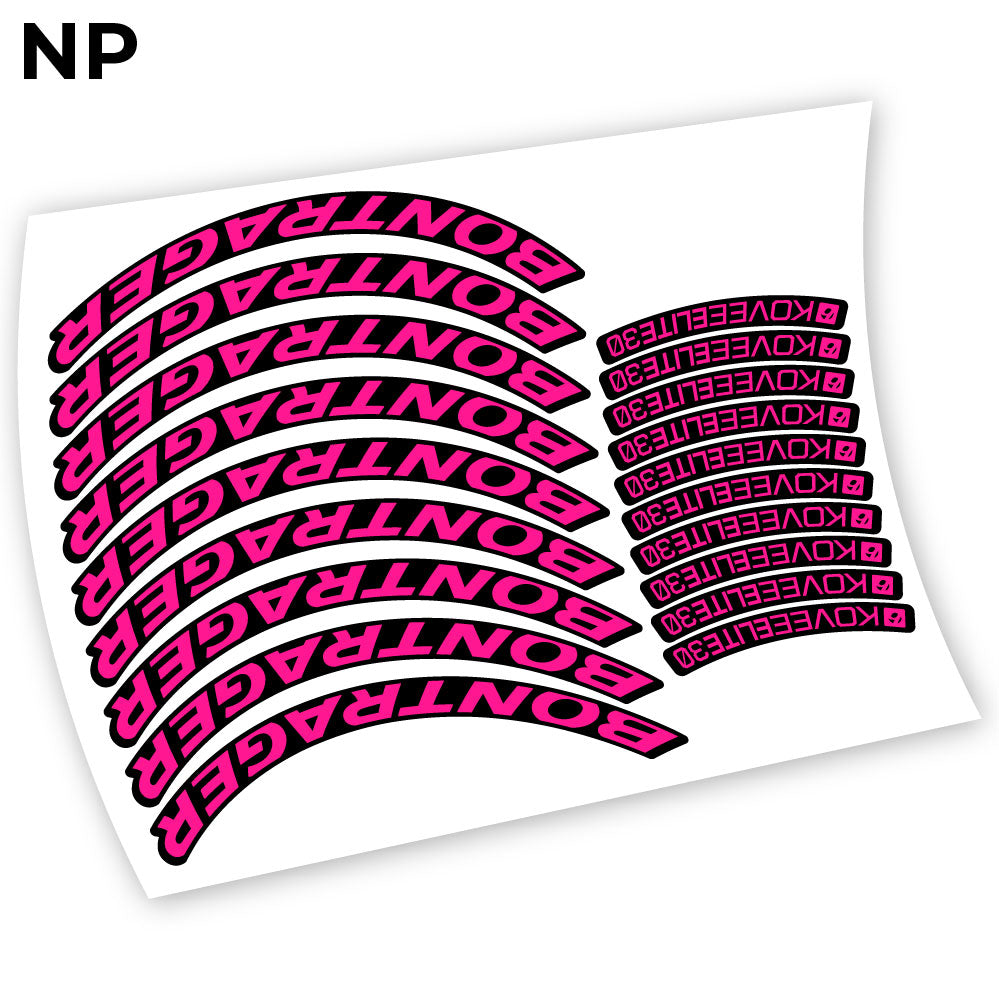 Stickers Bontrager Kovee Elite 30 compatibles Autocollants roues
