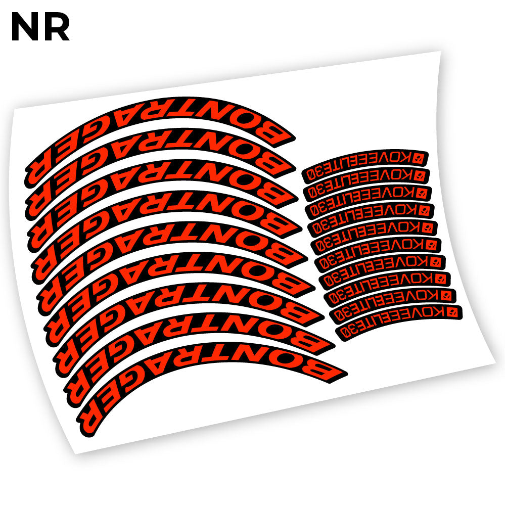 Stickers Bontrager Kovee Elite 30 compatibles Autocollants roues