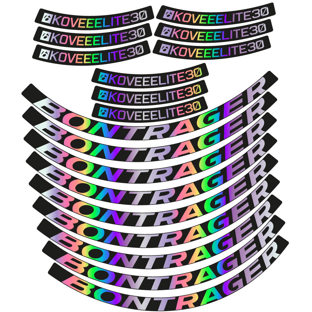 Stickers Bontrager Kovee Eite 30 compatibles Autocollants roues VTT 29"