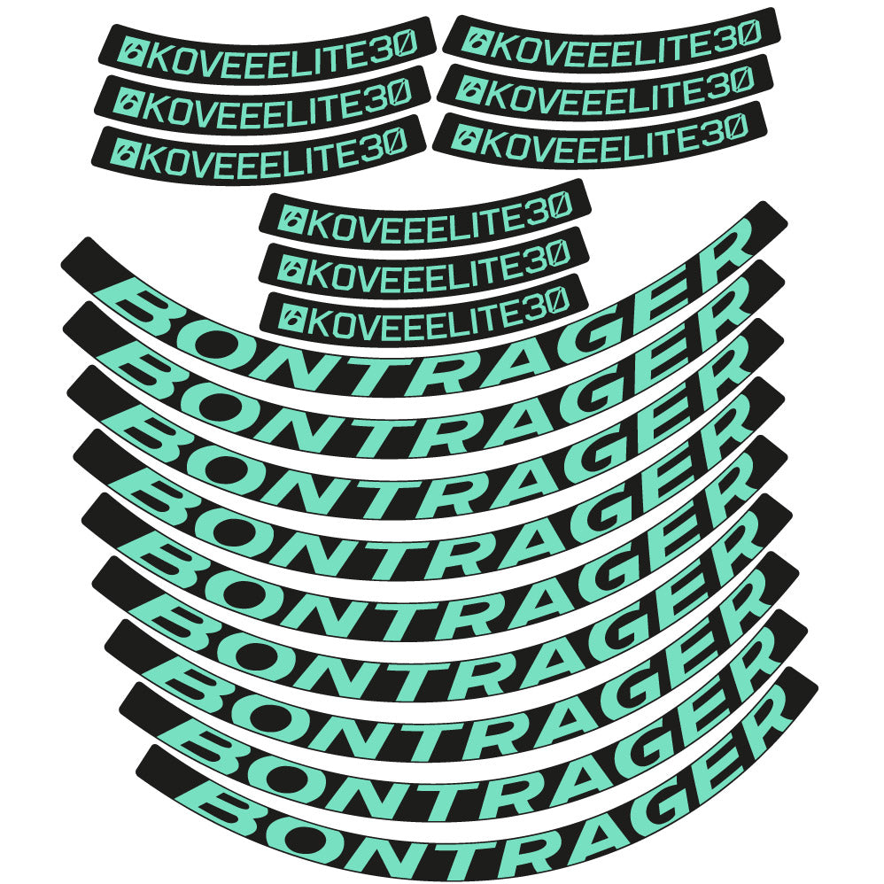 Stickers Bontrager Kovee Eite 30 compatibles - Autocollants roue vélo VTT