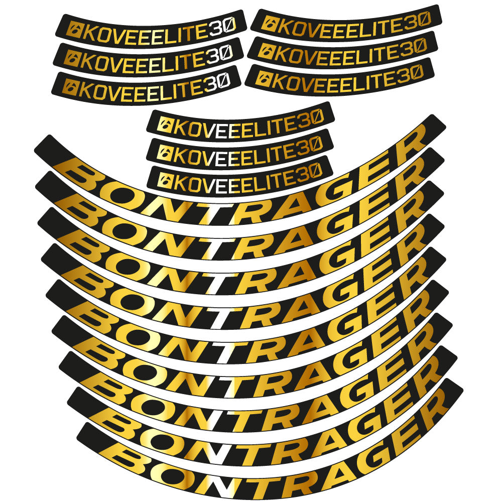 Stickers Bontrager Kovee Eite 30 compatibles Autocollants roues VTT 29"