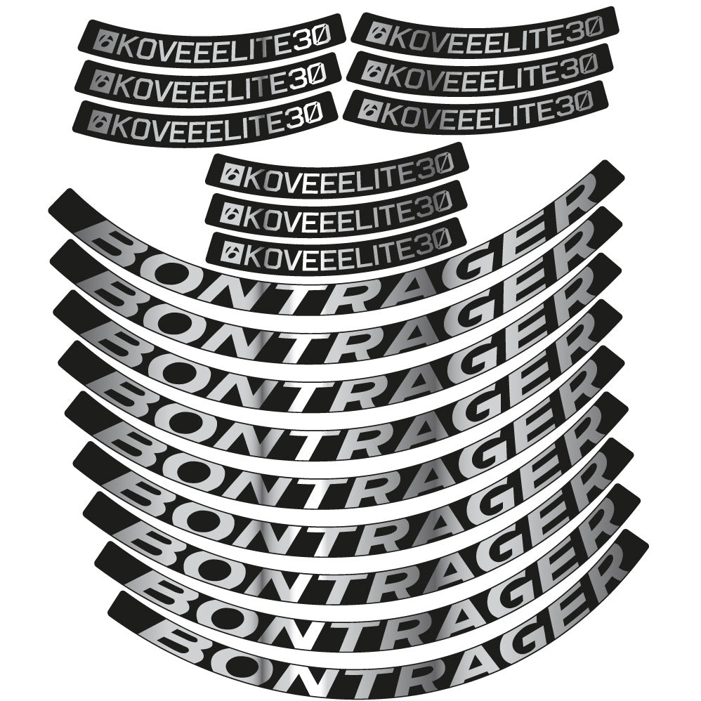 Stickers Bontrager Kovee Eite 30 compatibles Autocollants roues VTT 29"