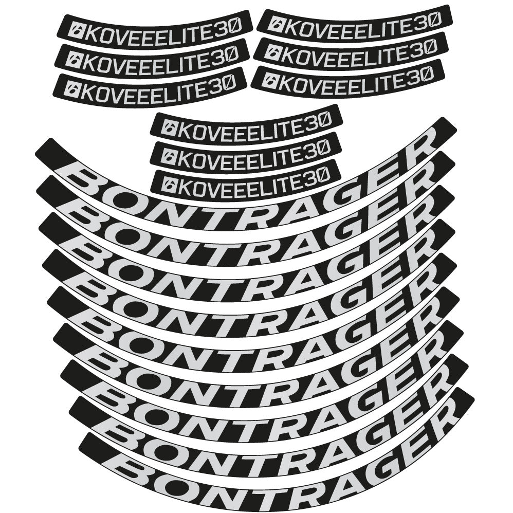 Stickers Bontrager Kovee Eite 30 compatibles Autocollants roues VTT 29"