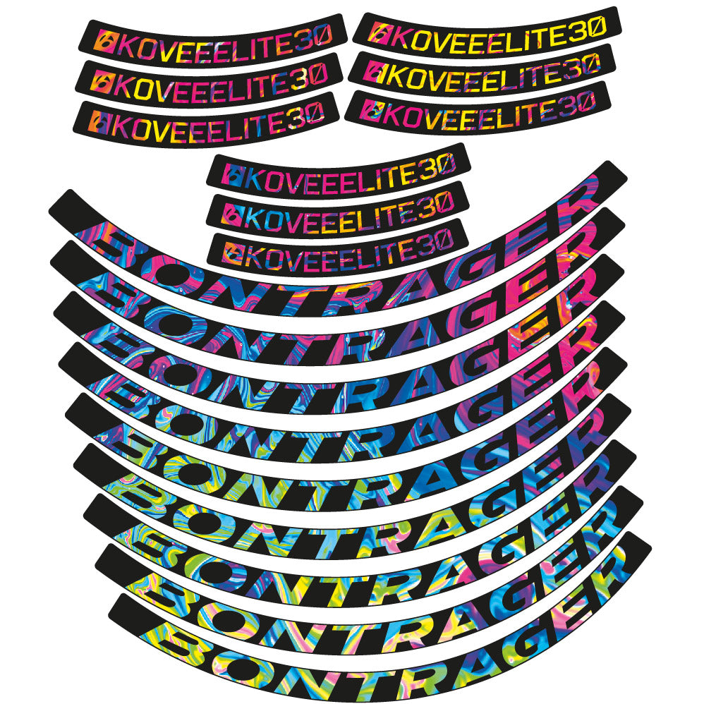 Stickers Bontrager Kovee Eite 30 compatibles Autocollants roues VTT 29"