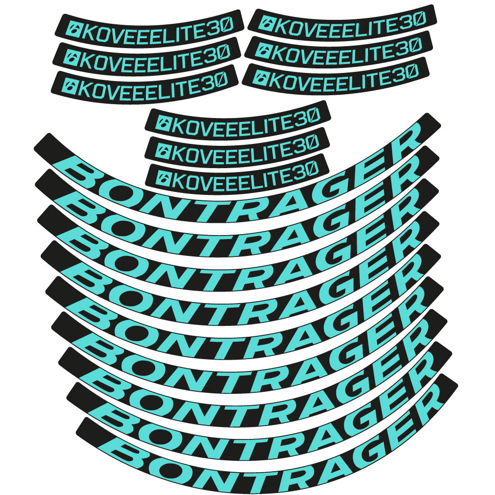 Stickers Bontrager Kovee Eite 30 compatibles - Autocollants roue vélo VTT