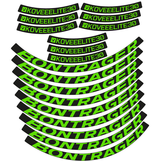 Stickers Bontrager Kovee Eite 30 compatibles Autocollants roues VTT 29"