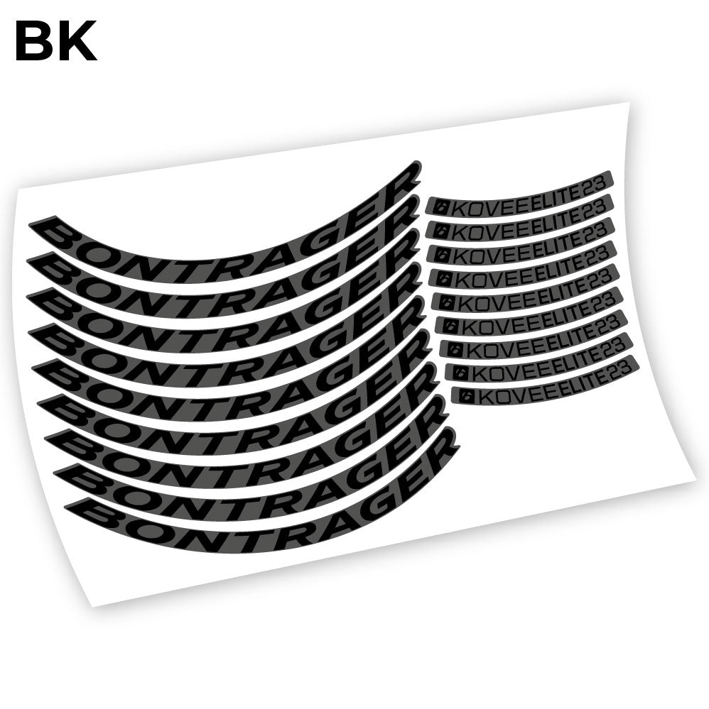 Stickers Bontrager Kovee Elite 23 compatibles Autocollants roues