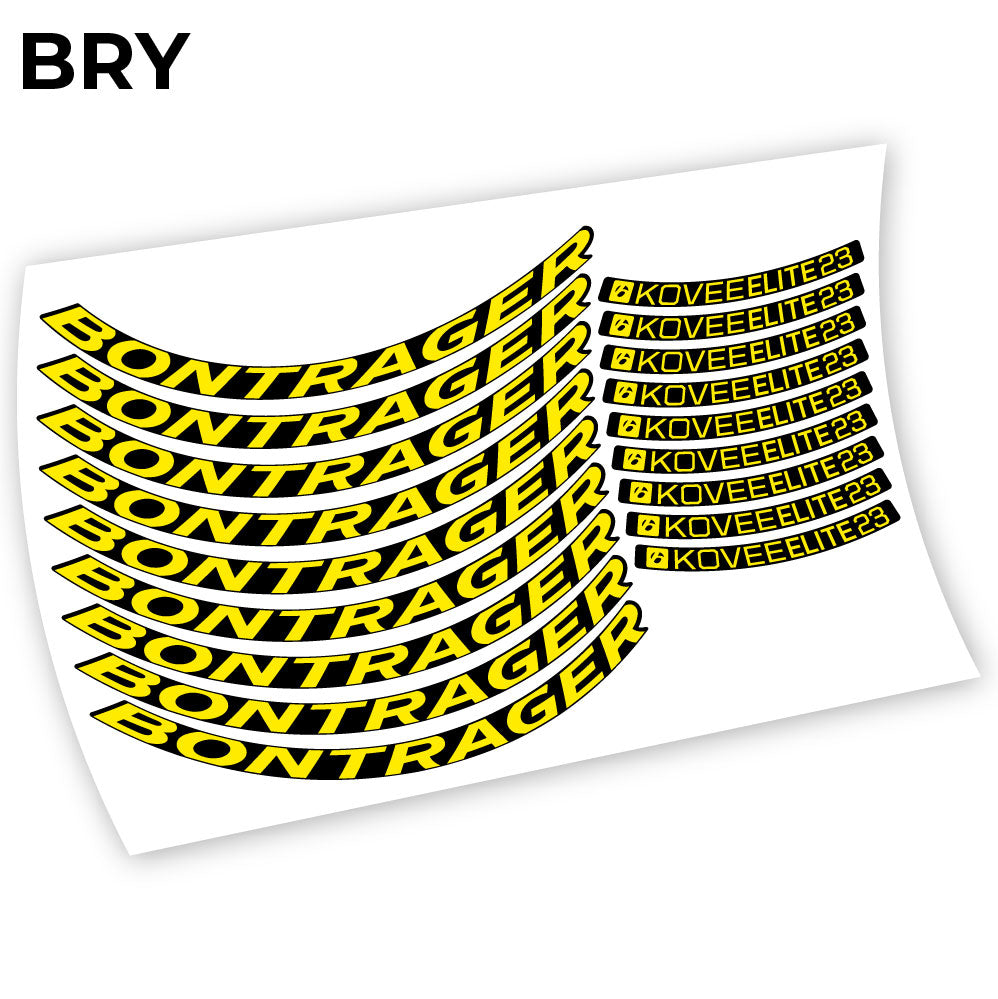 Stickers Bontrager Kovee Elite 23 compatibles Autocollants roues
