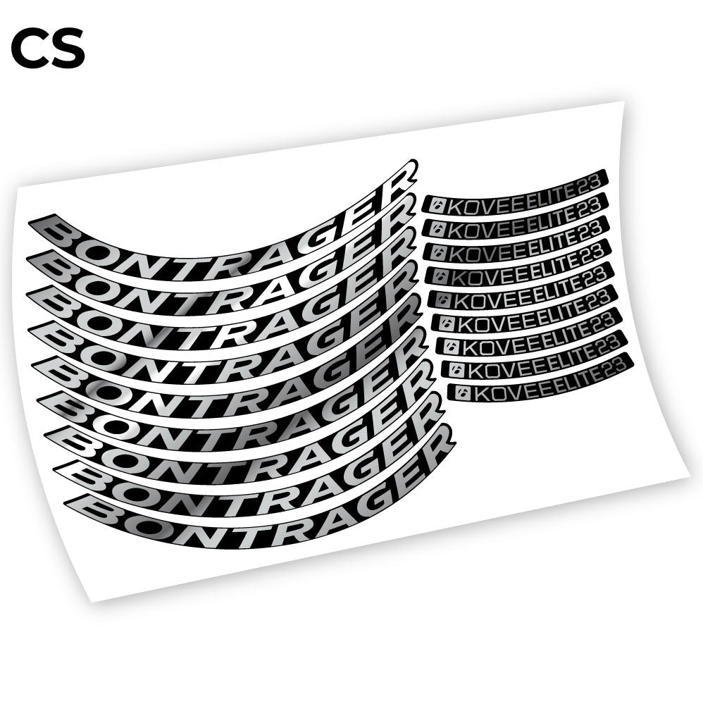 Stickers Bontrager Kovee Elite 23 compatibles Autocollants roues