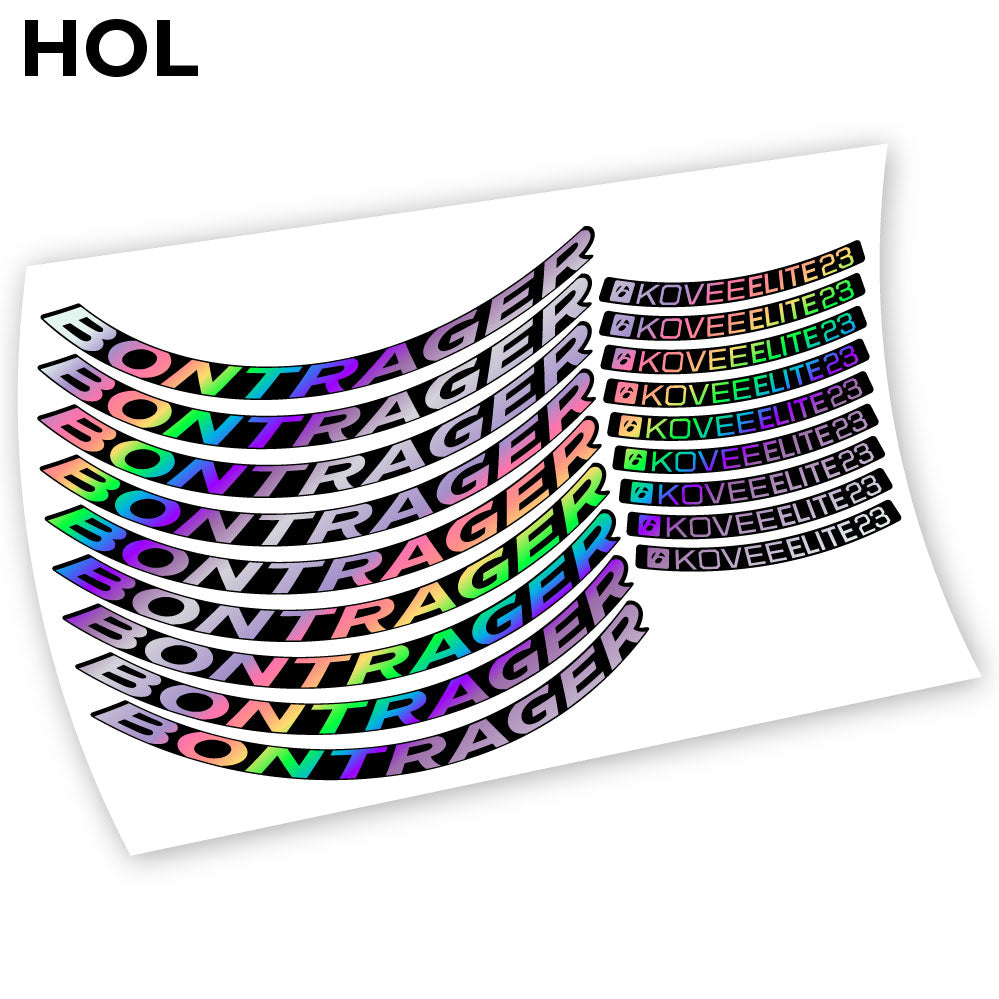 Stickers Bontrager Kovee Elite 23 compatibles Autocollants roues