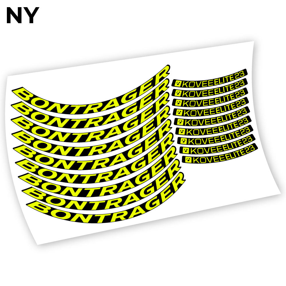 Stickers Bontrager Kovee Elite 23 compatibles Autocollants roues