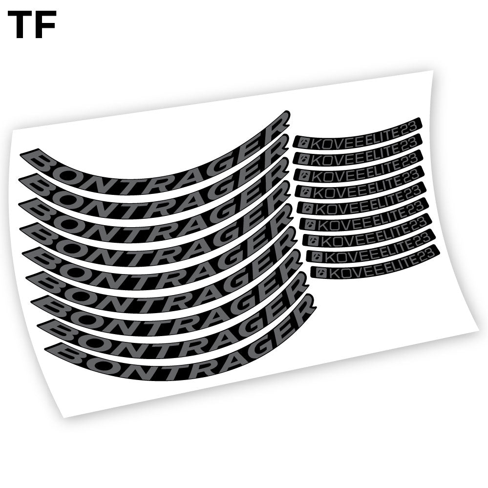 Stickers Bontrager Kovee Elite 23 compatibles Autocollants roues