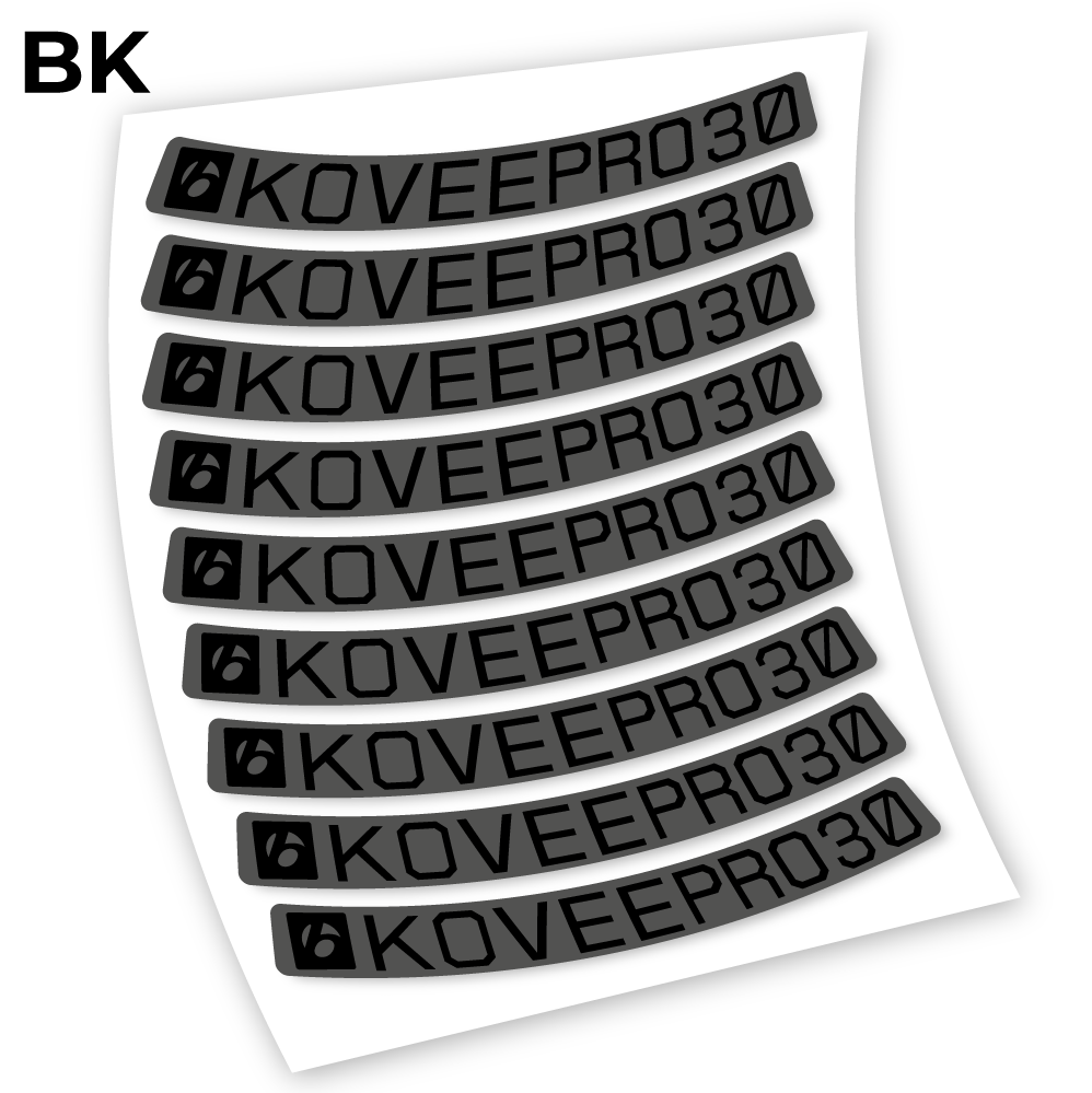 Stickers Bontrager KoveePro32 compatibles Autocollants roues