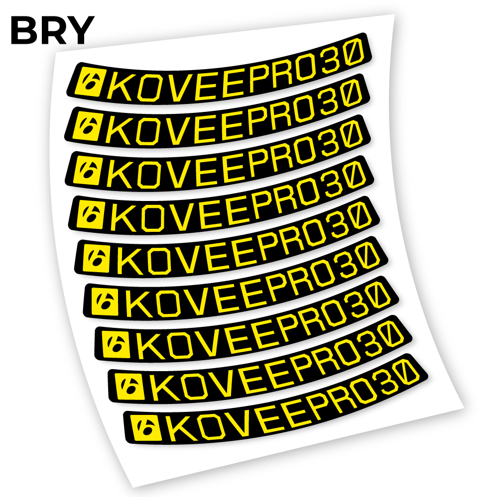 Stickers Bontrager KoveePro32 compatibles Autocollants roues