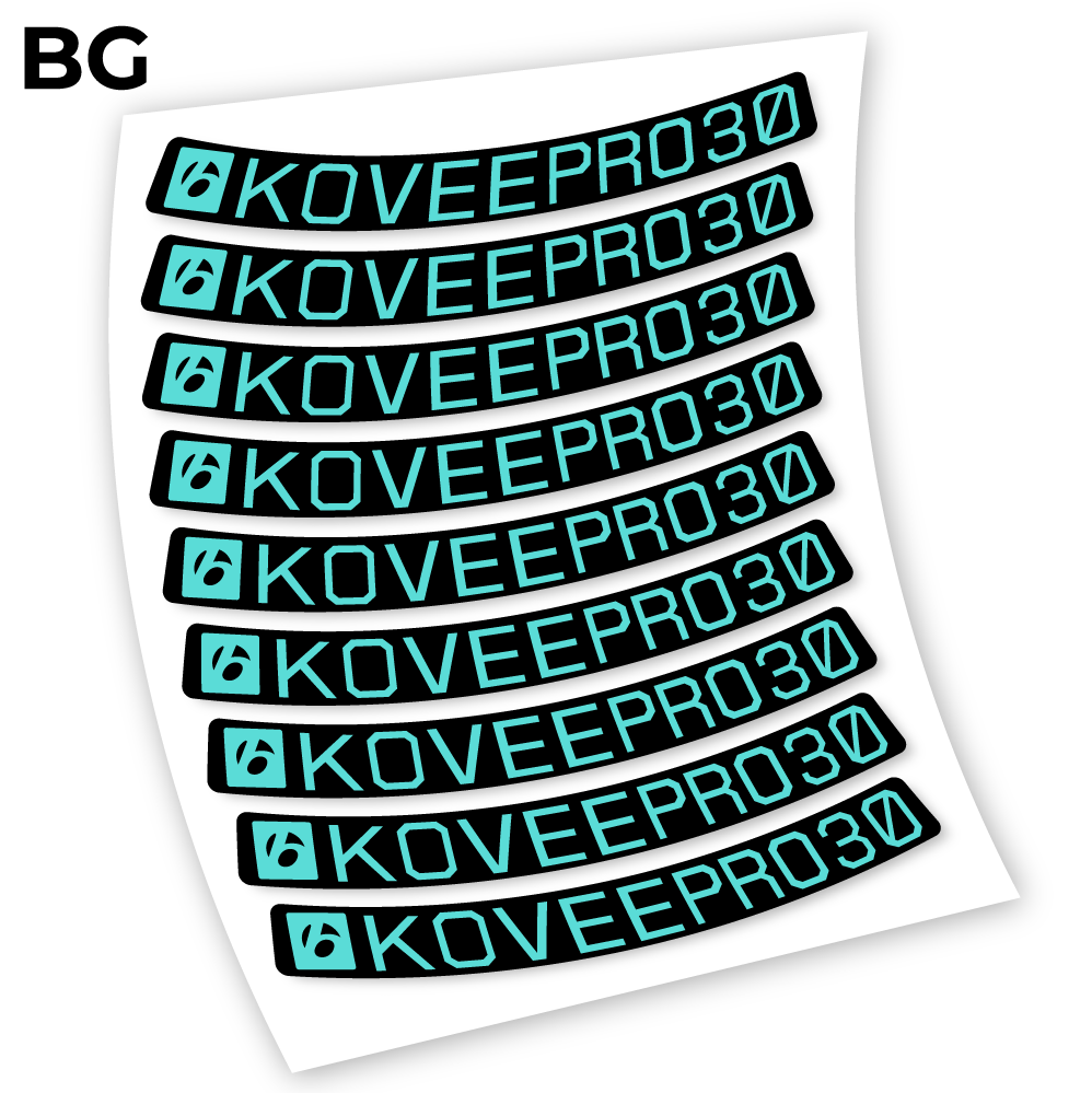 Stickers Bontrager KoveePro32 compatibles Autocollants roues