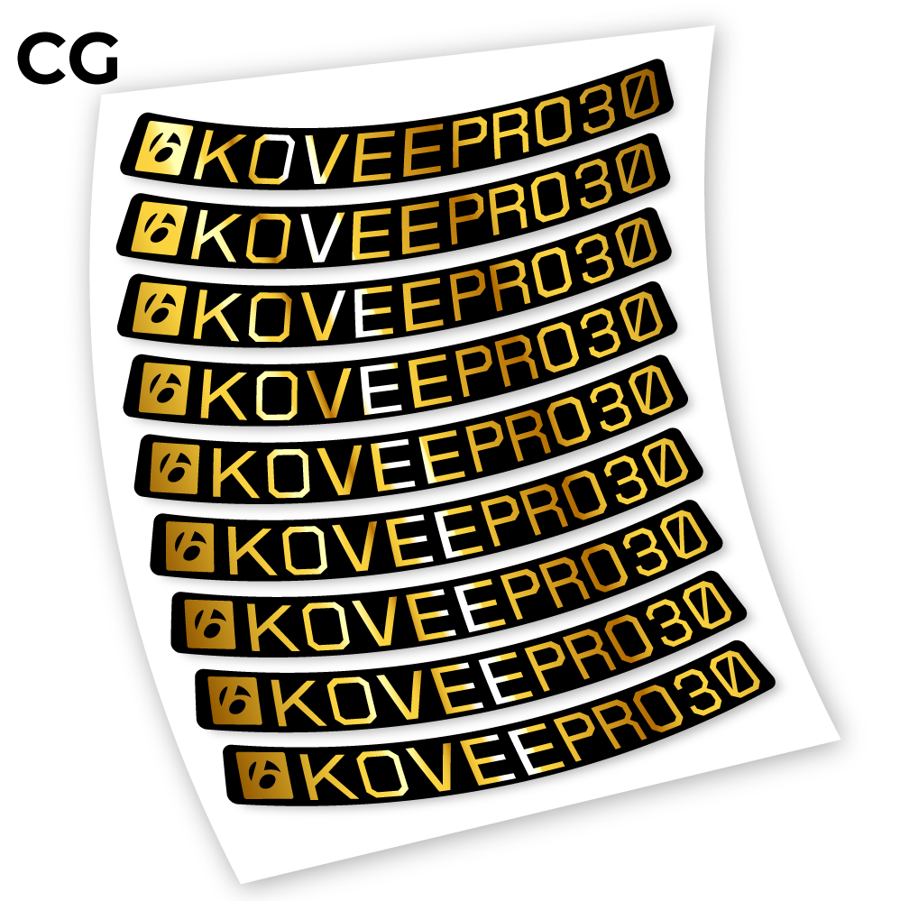 Stickers Bontrager KoveePro32 compatibles Autocollants roues