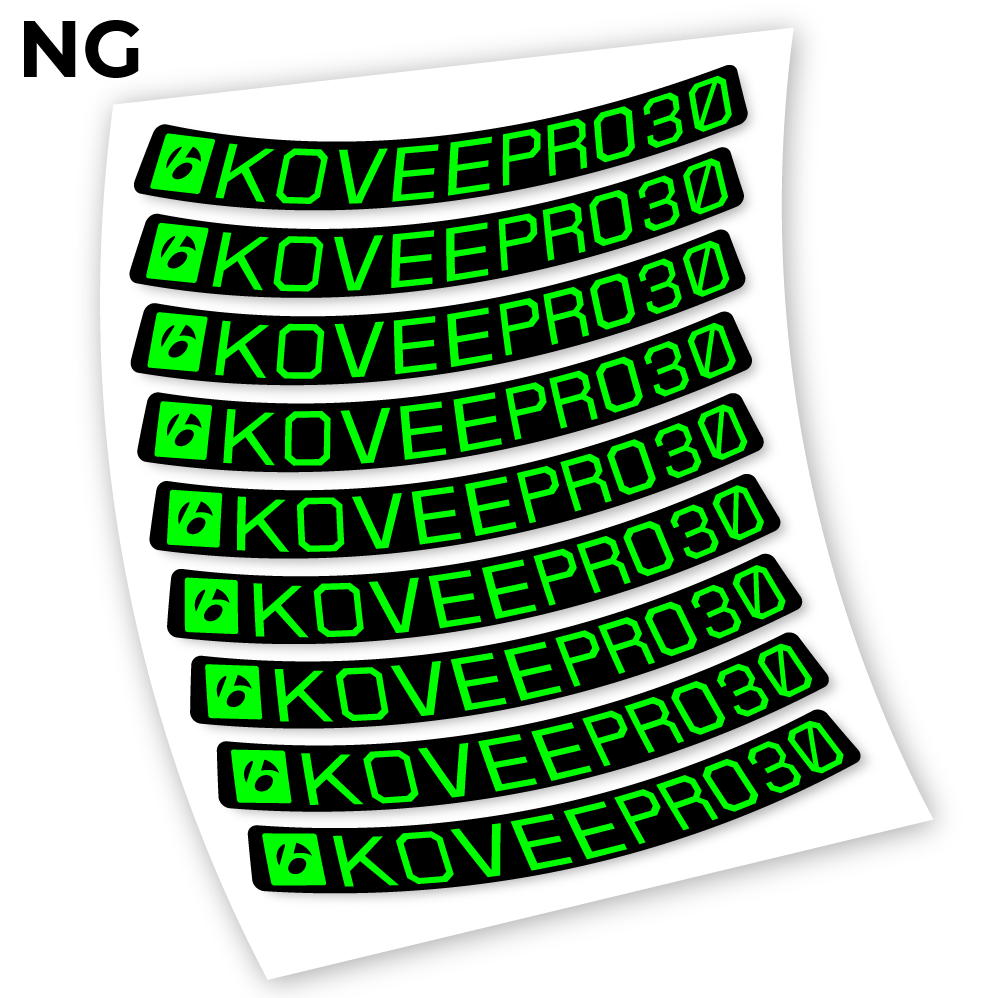 Stickers Bontrager KoveePro32 compatibles Autocollants roues