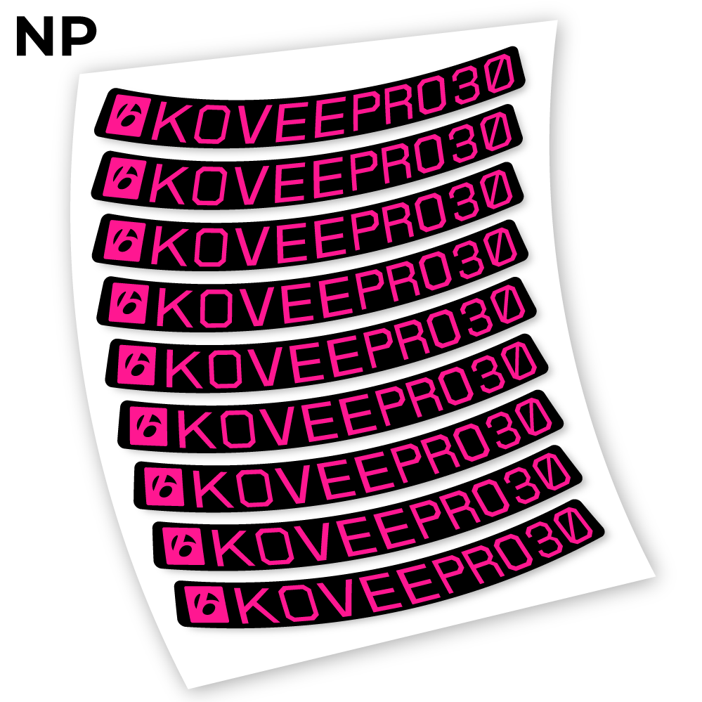 Stickers Bontrager KoveePro32 compatibles Autocollants roues
