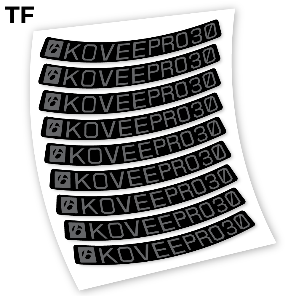 Stickers Bontrager KoveePro32 compatibles Autocollants roues