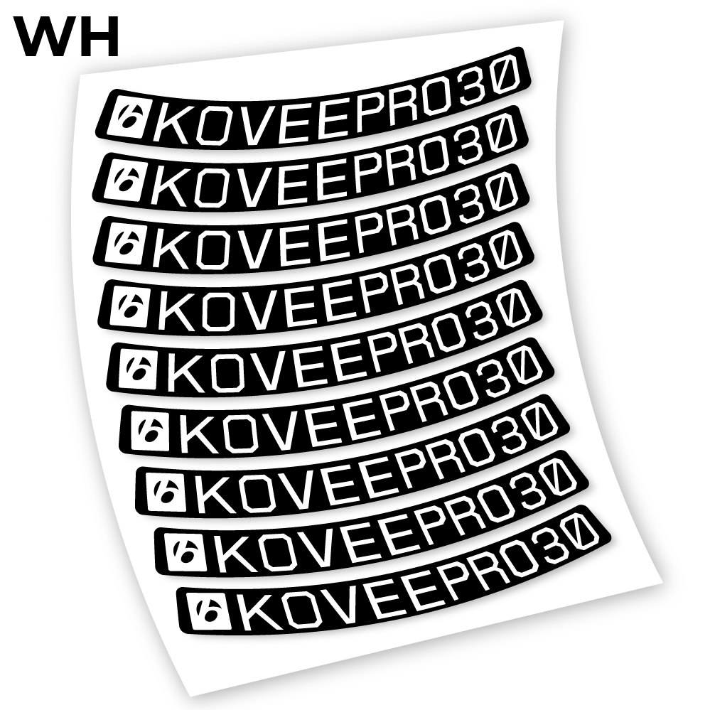 Stickers Bontrager KoveePro32 compatibles Autocollants roues