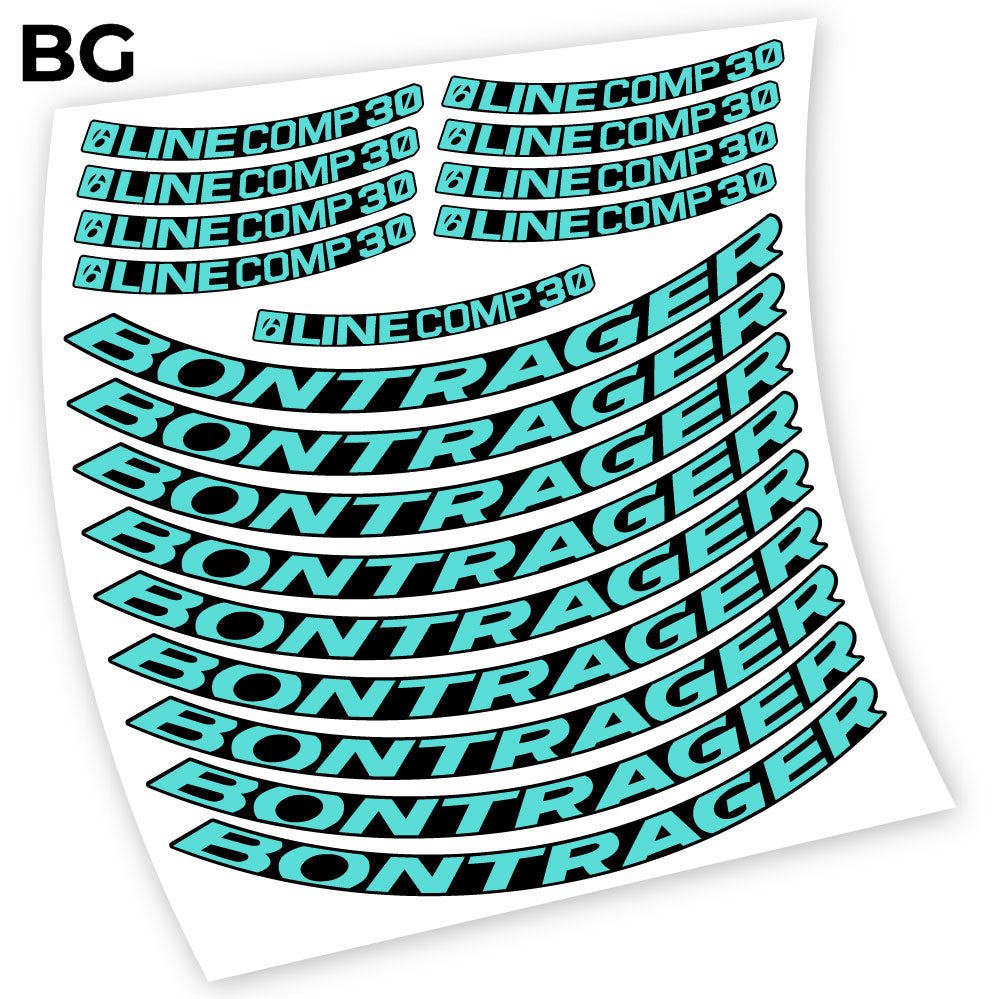 Stickers Bontrager Line Comp 30 compatibles Autocollants roues VTT
