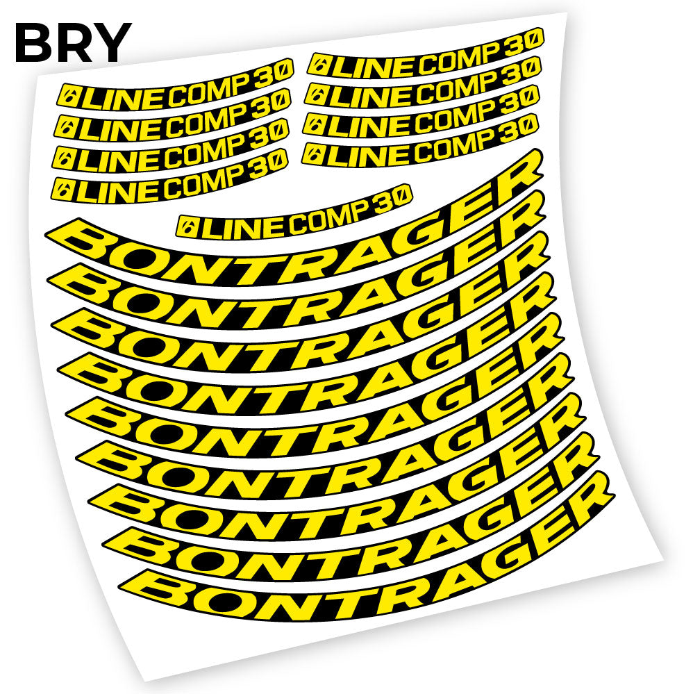 Stickers Bontrager Line Comp 30 compatibles Autocollants roues VTT