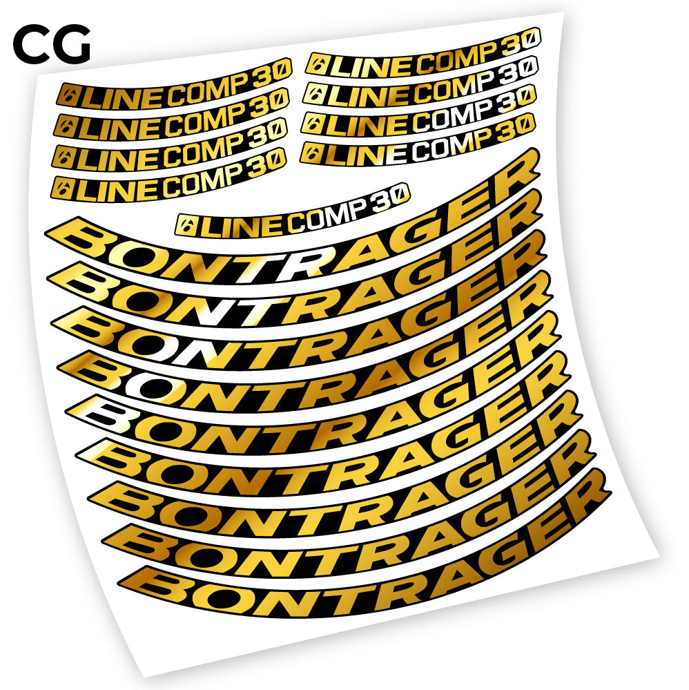 Stickers Bontrager Line Comp 30 compatibles Autocollants roues VTT