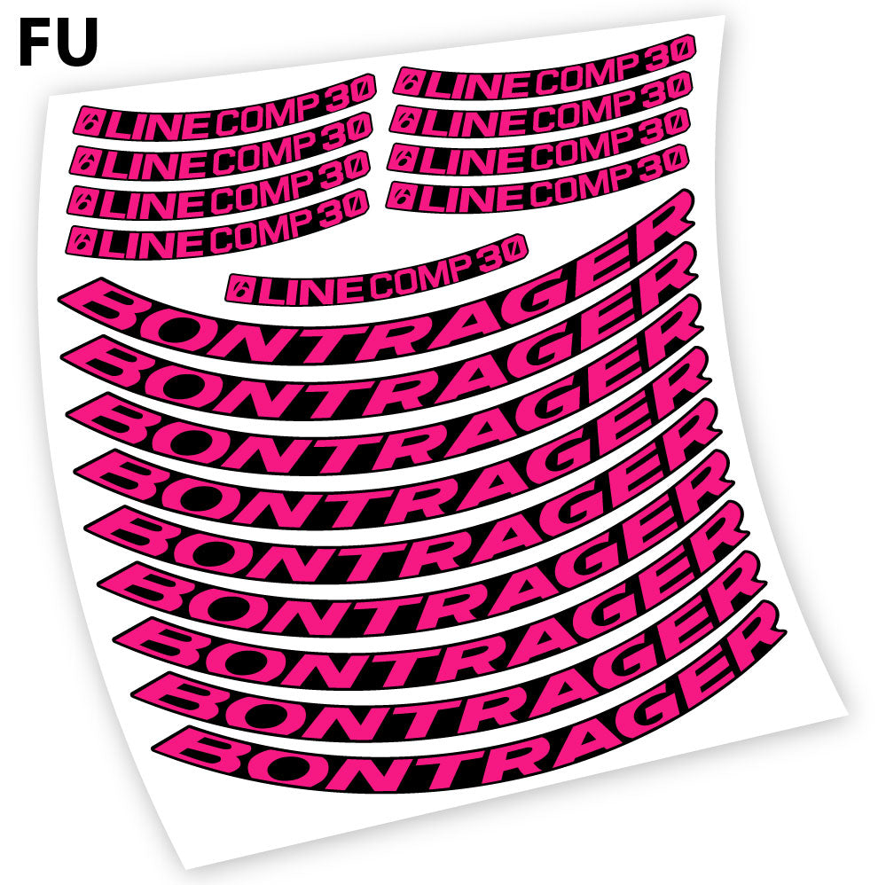 Stickers Bontrager Line Comp 30 compatibles Autocollants roues VTT