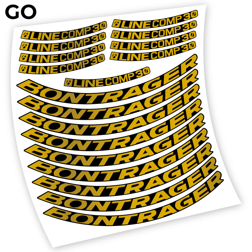 Stickers Bontrager Line Comp 30 compatibles Autocollants roues VTT