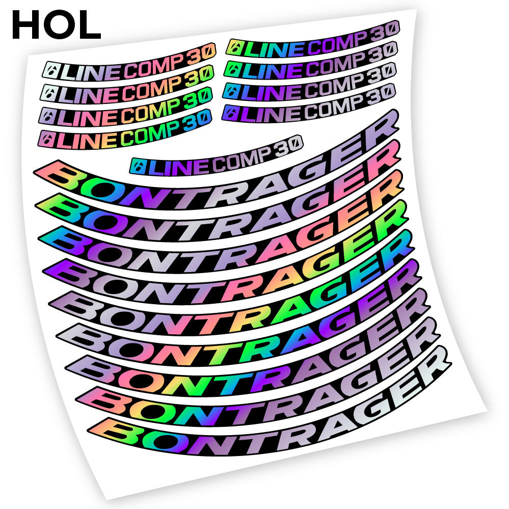 Stickers Bontrager Line Comp 30 compatibles Autocollants roues VTT
