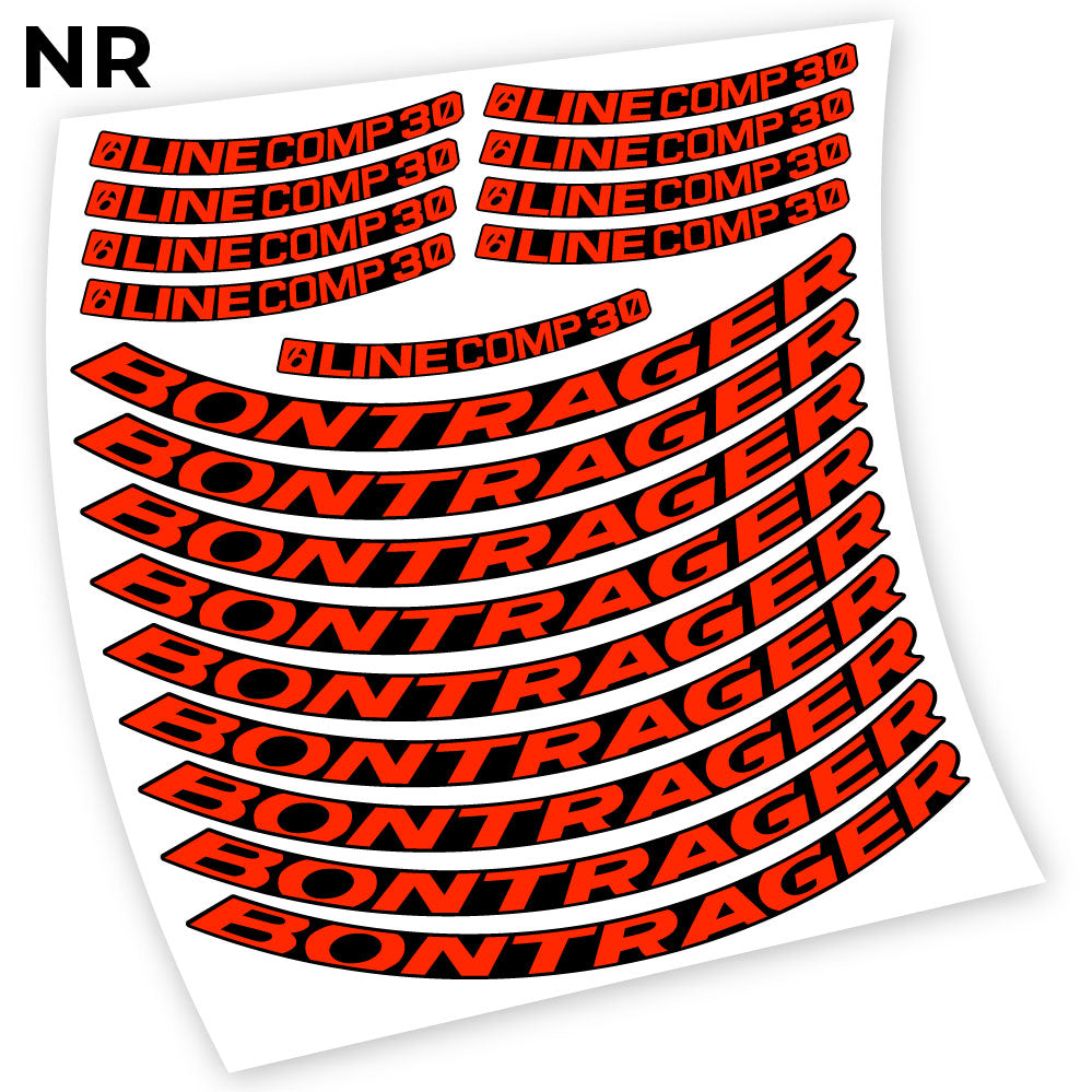 Stickers Bontrager Line Comp 30 compatibles Autocollants roues VTT
