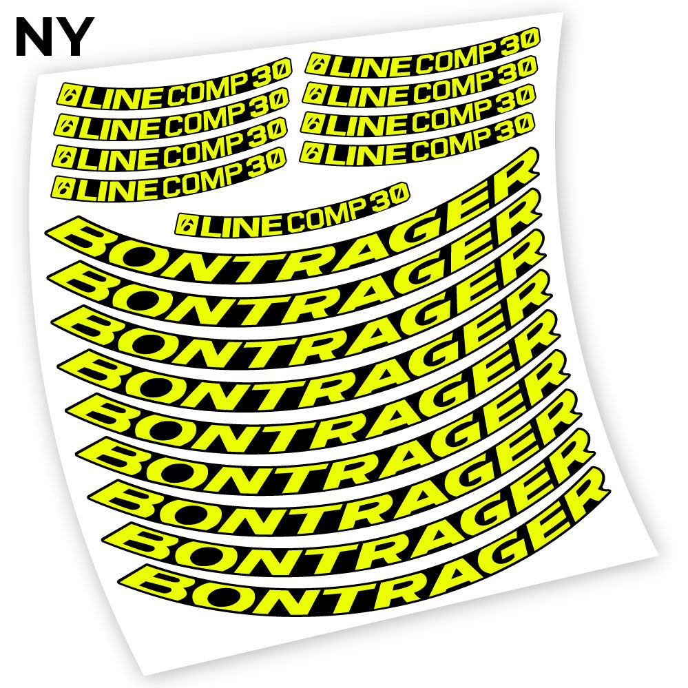 Stickers Bontrager Line Comp 30 compatibles Autocollants roues VTT