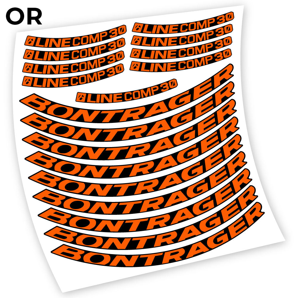 Stickers Bontrager Line Comp 30 compatibles Autocollants roues VTT