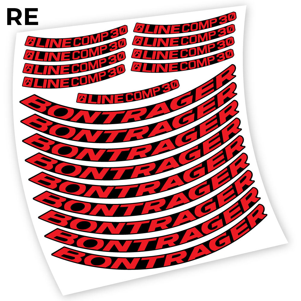 Stickers Bontrager Line Comp 30 compatibles Autocollants roues VTT