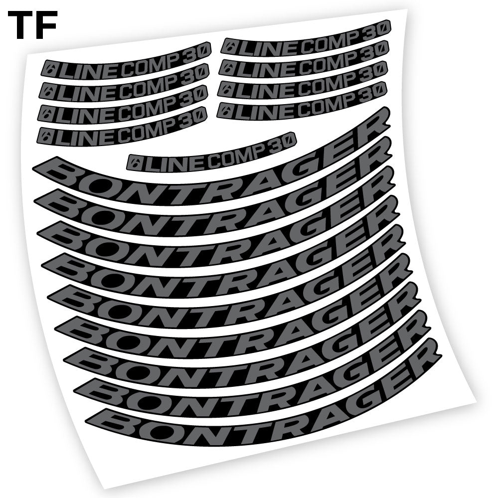 Stickers Bontrager Line Comp 30 compatibles Autocollants roues VTT