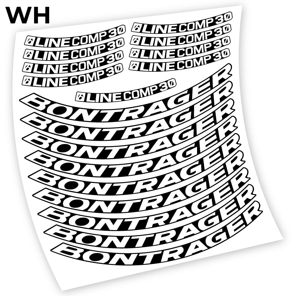 Stickers Bontrager Line Comp 30 compatibles Autocollants roues VTT