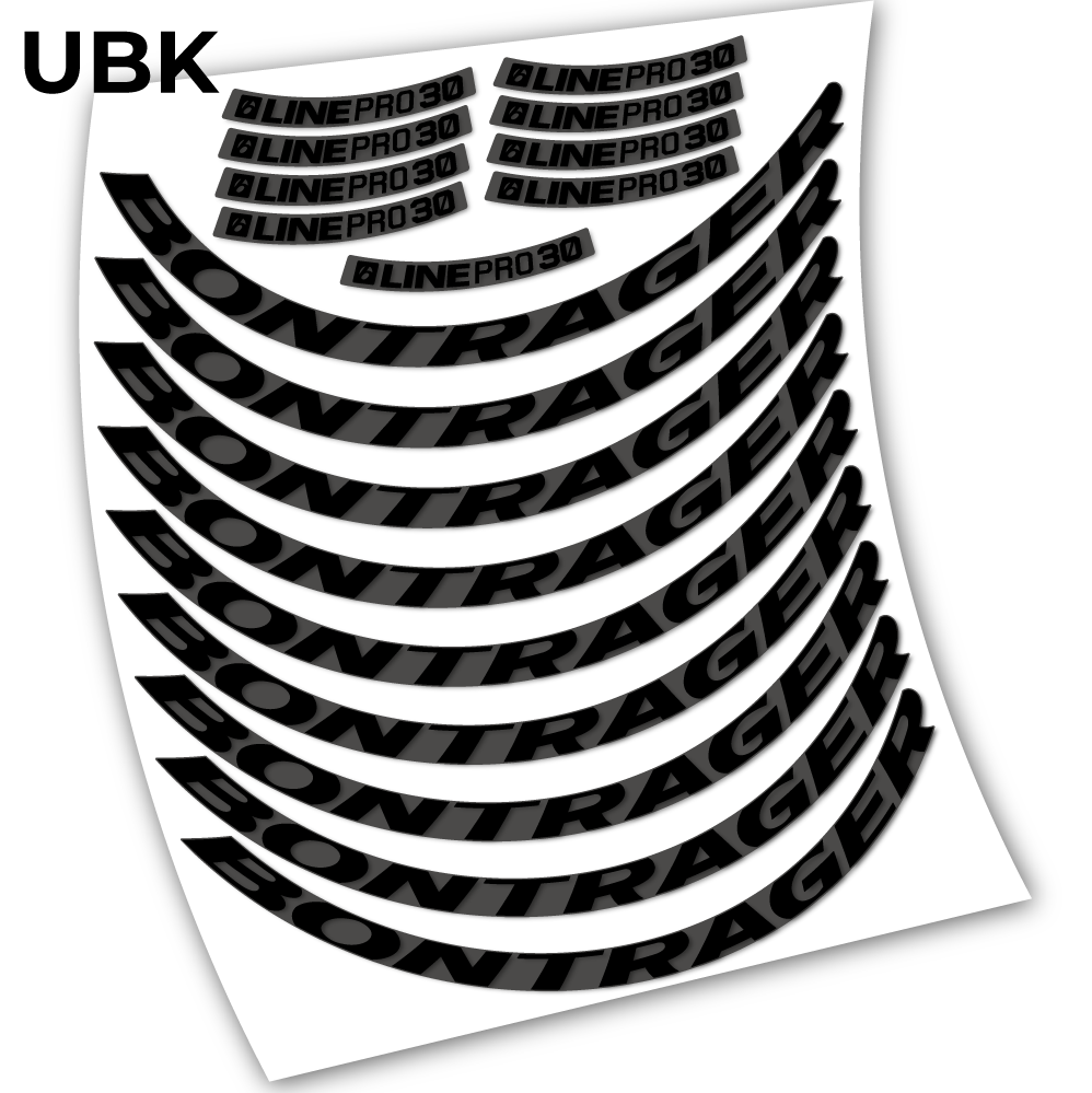 Stickers Bontrager Line Pro 30 compatibles Autocollants roues VTT