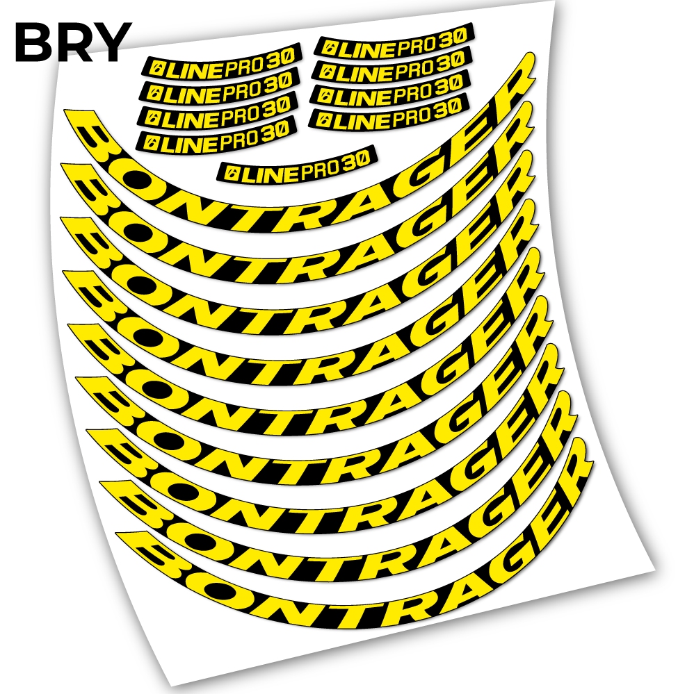 Stickers Bontrager Line Pro 30 compatibles Autocollants roues VTT